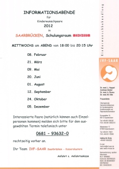 Infoabende Saarbrücken
